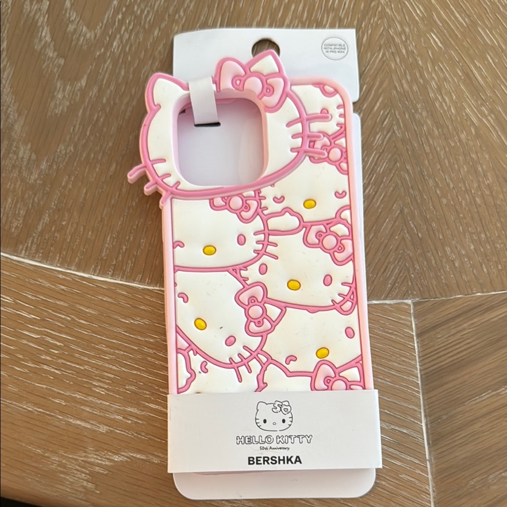 Hello Kitty Pink and White Phone Case by Bershka